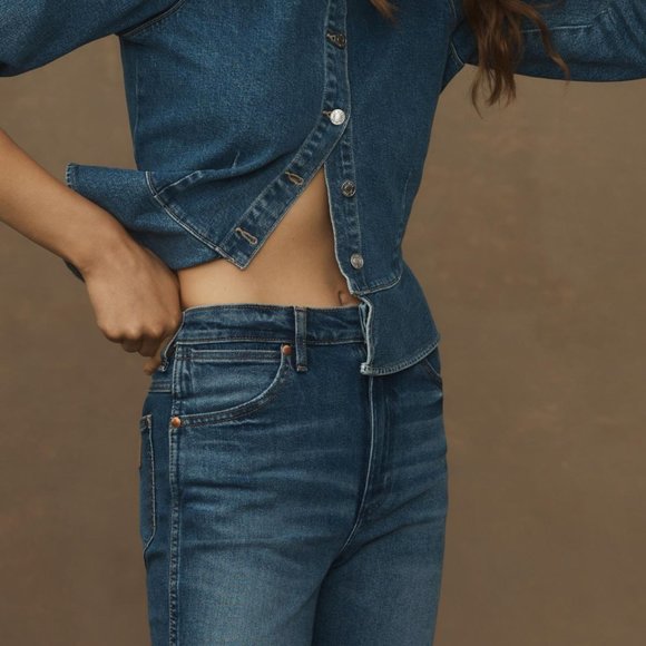 NWT Wrangler Wild West High Rise Straight Jeans - Picture 3 of 6